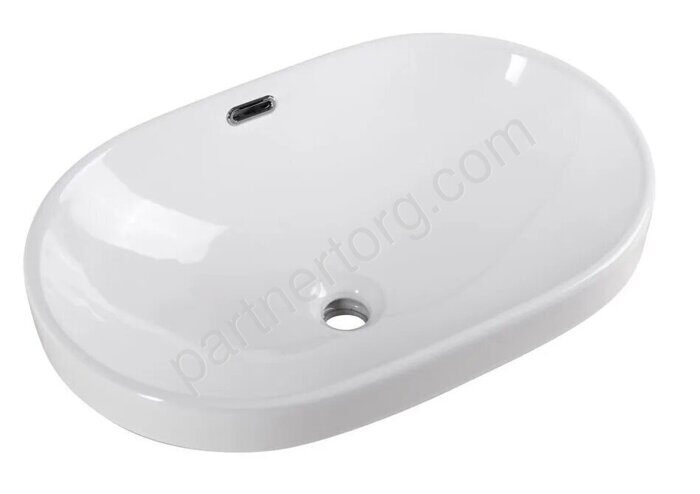 Calypso CS11249 раковина накладная овальная 600х400х180мм