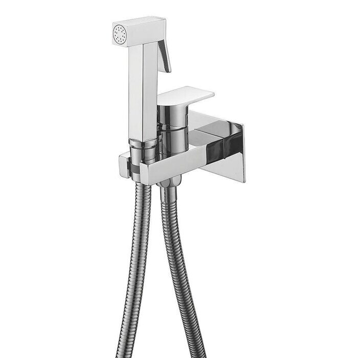 S95.52 Splenka Смеситель с гигиеническим душем встраиваемый, хром