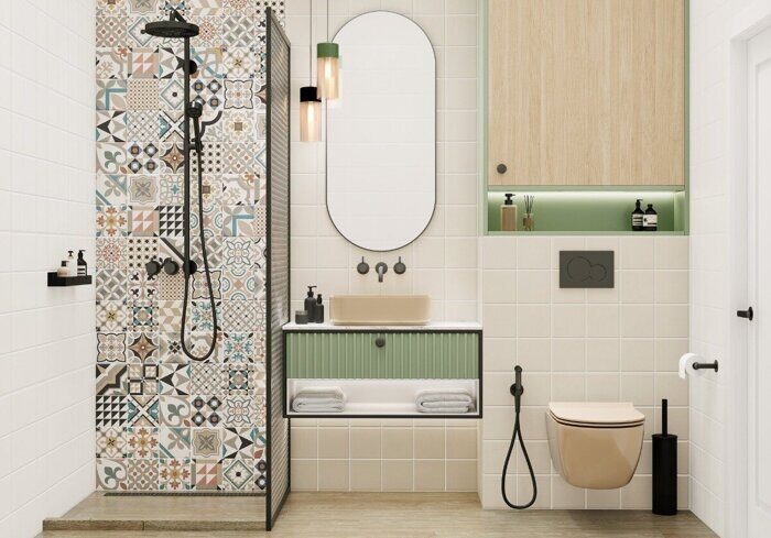 Design Art Beige New Trend настенная плитка бежевая матовая квадрат 30х60 см