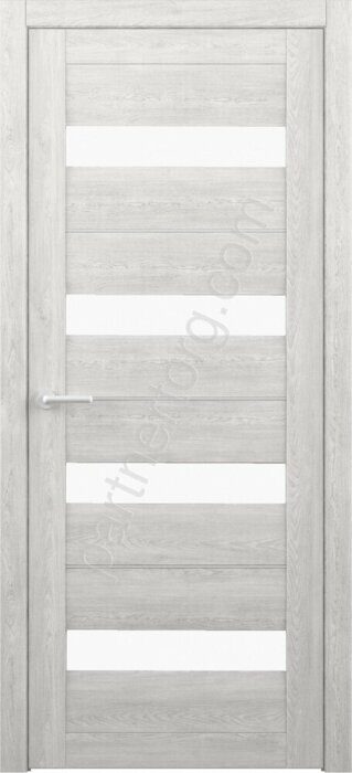 Барселона Мегаполис дверь межкомнатная экошпон дуб НОРДИК стекло белое