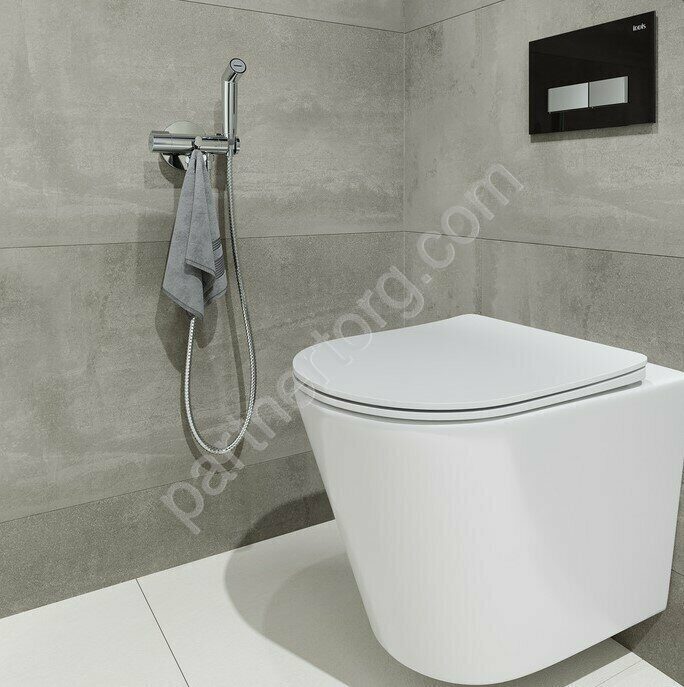 Axes Iddis хром, встраиваемый смеситель с гигиеническим душем AXESBR0i08