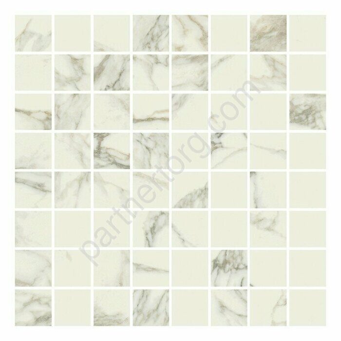 Charme Deluxe Floor Project глянцевая мозаичная плитка белая Italon 29,2x29,2см