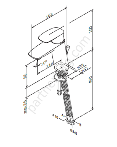 0F71A02100 Spirit V2.1 Am.Pm смеситель для умывальника Распродажа