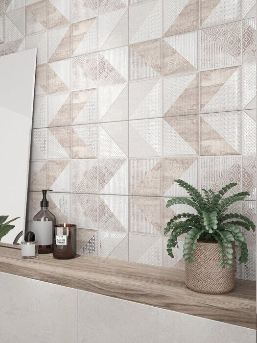 Global Piazze декор серо-коричневый матовый Azori 31х63см