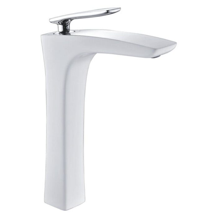 Rose R2711F смеситель для раковины, хром/белый