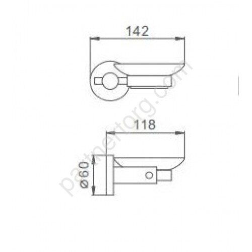 Frap F30202 мыльница черный