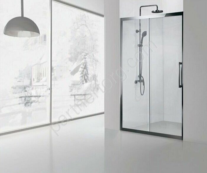 Aquanet Delta NPE6121, 00273612, душевая дверь раздвижная 130х200 см, прозрачное стекло, профиль хром