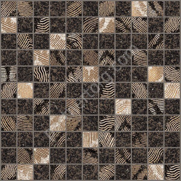 Marbella мозаика черная матовая 30х30см Alma Ceramica MWU30MBL402
