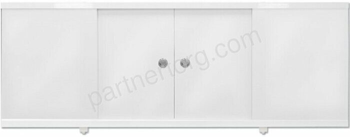 Экран-купе под ванну с раздвижными дверцами белый 149х56см