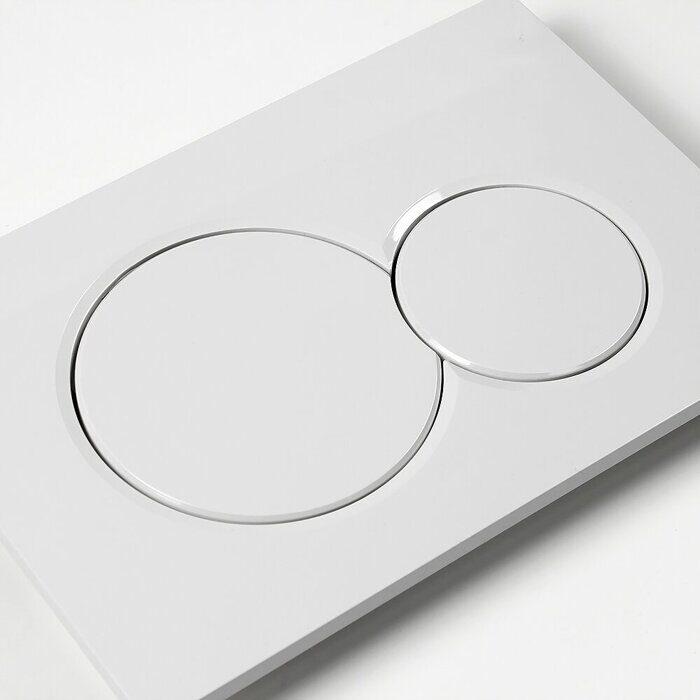 Клавиша смывная для инсталляции, белый, круг, тонкая Beta CS10WT