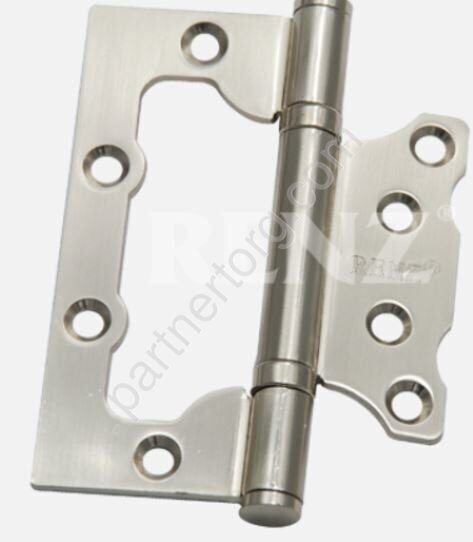 Петля стальная 100*75*2,5 никель матовый RENZ 100- 2BB FH SN безВР