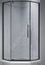 Rovigo RV-35B Veconi душевой уголок пятиугольный 100х100х195см с распашной дверью, профиль черный, стекло  6мм