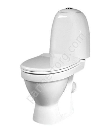 Виктория  Стандарт унитаз компакт Sanita косой выпуск с сидением