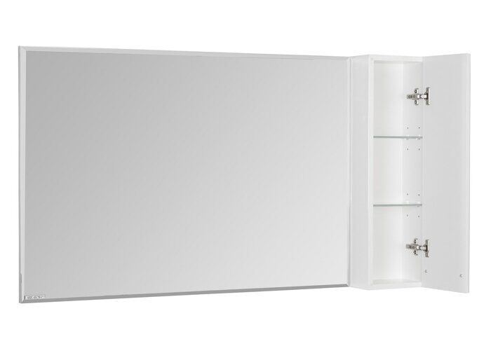 Диор 120 см шкаф-зеркало правое для ванной комнаты с подсветкой Aquaton