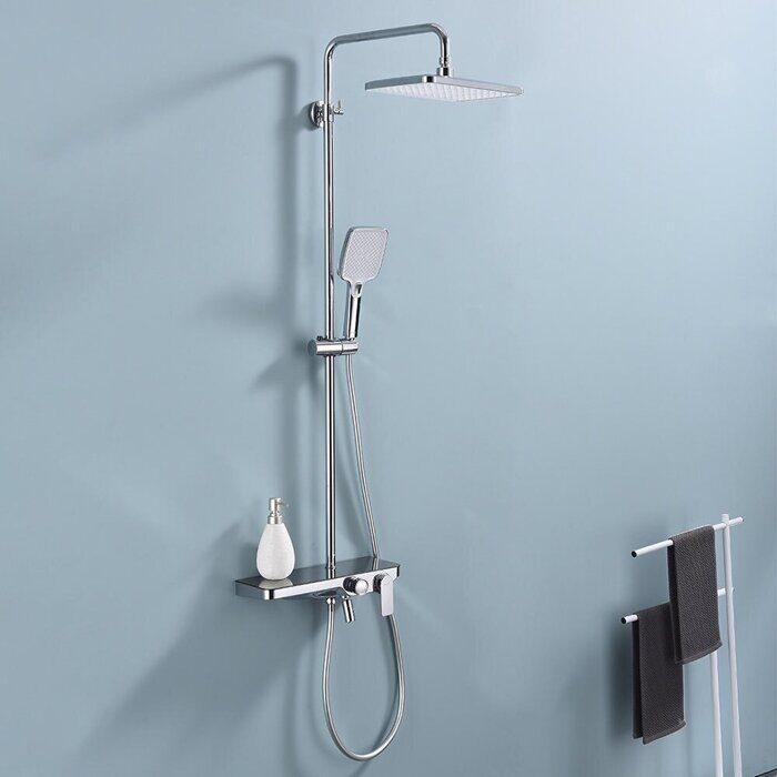 Raglo R60.24 Душевая система с полочкой, хром