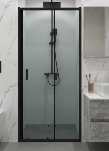 Niagara Eco NG-651-9AB дверь душевая в нишу откатная 90х190см, черный профиль