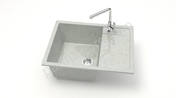 Мойка кухонная Катрин Glanz L151G36 Marrbaxx 645x505x218 светло-серая глянцевая