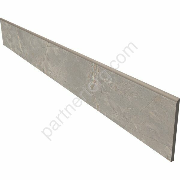 Bernini Grey BR03 серый полированный керамогранит 7х60см Estima Плинтус