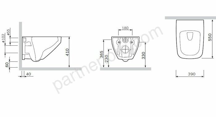 Унитаз подвесной FlashClean с сиденьем микролифт C50A1700SC Inspire V2.0 Распродажа