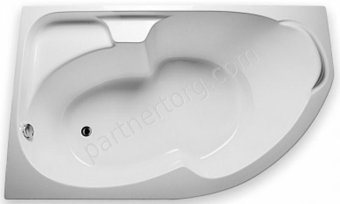 Диана ванна акриловая асимметричная 160х100 см MarkaOne