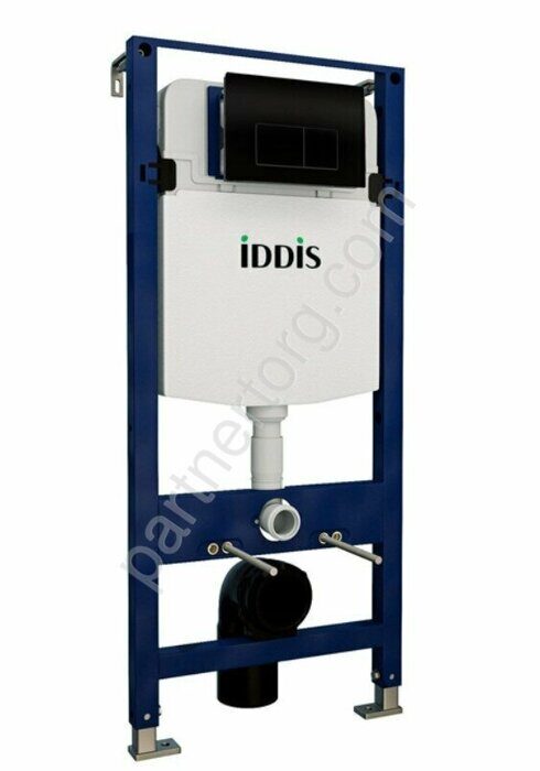 Комплект Iddis инсталляция рамная для подвесного унитаза с черной клавишей смыва OPH00MBi32K