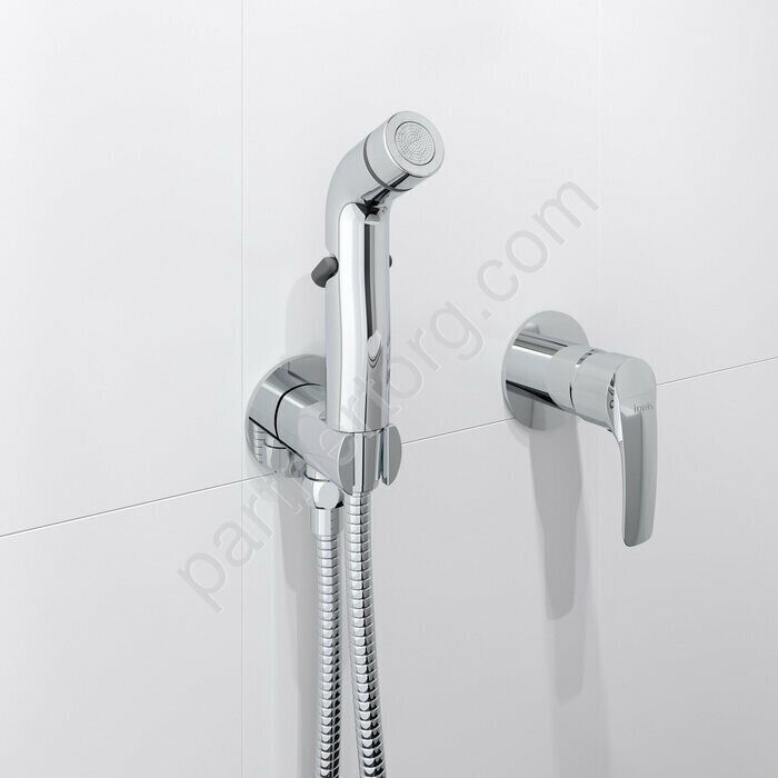Ray Iddis хром, встраиваемый смеситель с гигиеническим душем RAYSBR2i08