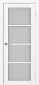 Турин 540.2222 межкомнатная дверь белый снежный со стеклом мателюкс