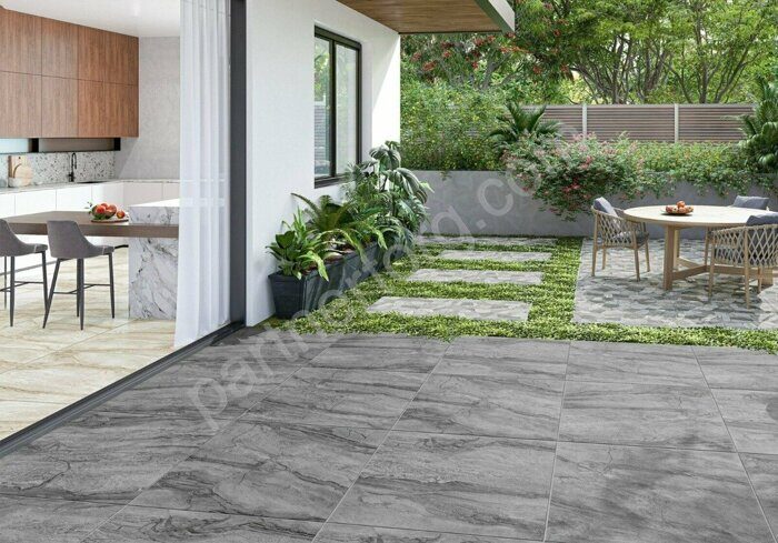 Bottichino керамогранит темно-серый лаппатированный 60х120см Alma Ceramica GFU60120BTC70L