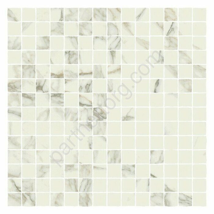 Charme Deluxe Floor Project глянцевая мозаичная плитка белая Italon 28x48см