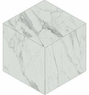 Montis Cube White MN01 белый неполированный керамогранит 25х29см Estima Мозаика