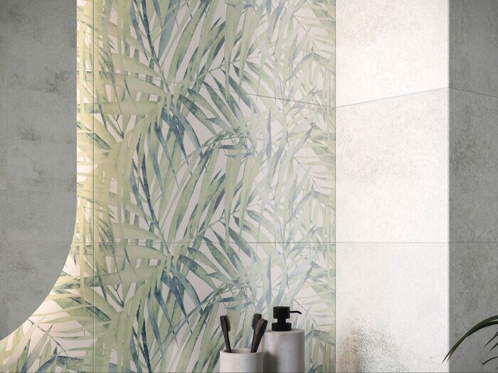 Frosty листья A17561 настенная плитка многоцветная матовая 30х60см Cersanit