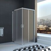 Veconi RV22-80K-02-19C1 душевой угол, 80х80x195 см, дверь раздвижная, профиль хром