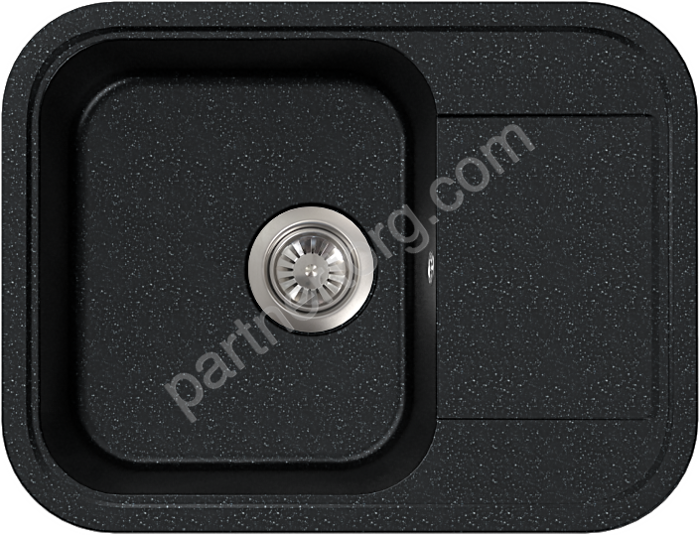 Мойка КМ 61-47 603х460 каменная кухонная мойка обсидиан