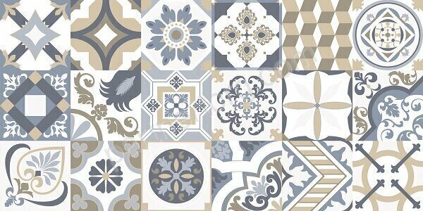 Artwood Pattern New Trend настенная плитка цветная глянцевая печворк 30х60см