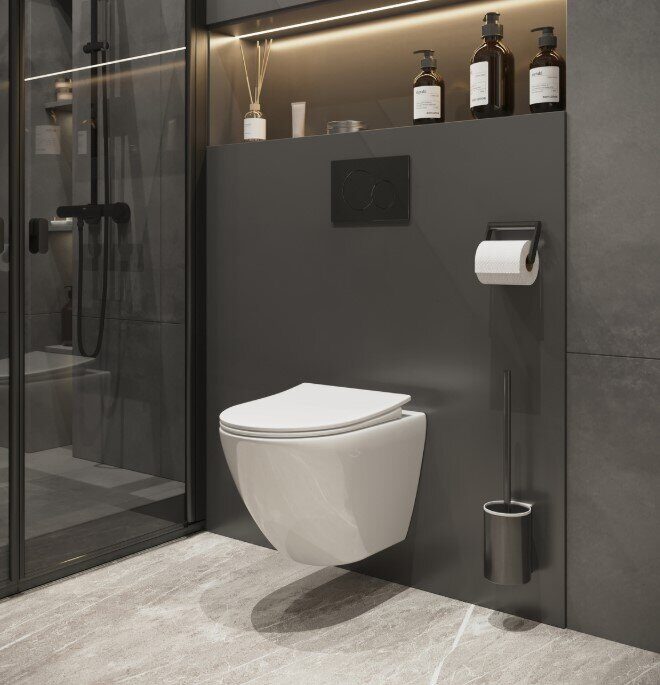 Niagara Vista NG-9301  подвесной безободковый унитаз белый с сидением