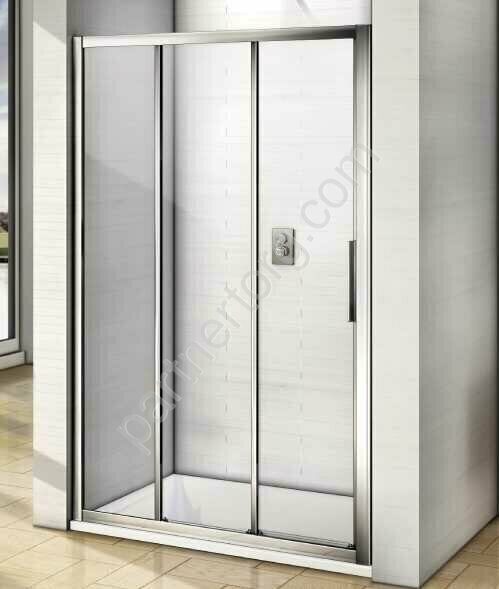 Orion WTW-110-С-CH Bas душевая дверь двустворчатая откатная 110х185см, стекло прозрачное, профиль хром