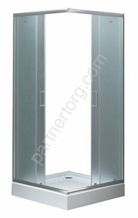 Aquanet SE-900S, душевой уголок квадратный, 90х90х185 см, прозрачное стекло, профиль хром