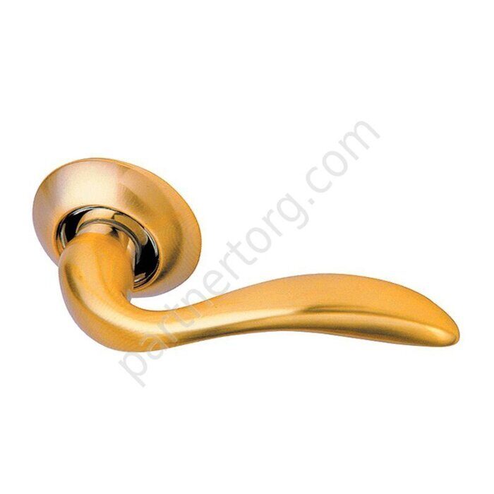 Archie Adamar S010 RII ручка золото матовое дверная фалевая на круглой накладке