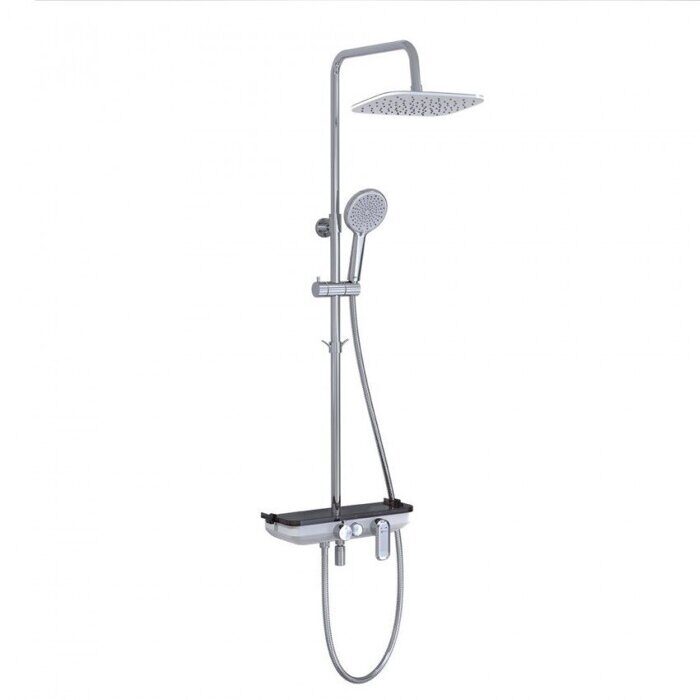 Tropic LM7012C, душевая система с тропическим душем, поворотный излив, хром Lemark