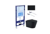 Set Aquatek Вега комплект рама INS-0000012, унитаз AQ1905-MB, крепеж KKI-0000001 и клавиша смыва KDI-0000017