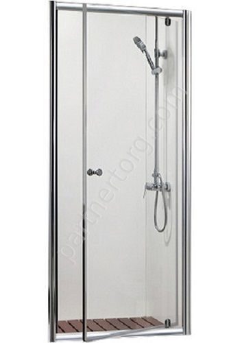 Drop Bravat стеклянная душевая дверь в нишу 1000x2000, одна распашная дверь Easy clean glass