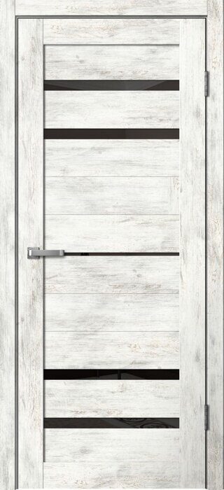 B03 Barn FlyDoors дверь межкомнатная ель альпийская черное стекло