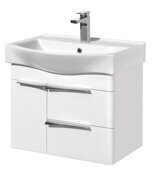 Беверли 65 см тумба подвесная белая для ванной комнаты с раковиной Беверли 65 Aquaton