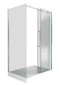 Puerta KS-624 душевой уголок 120x80 см, стекло прозрачное, профиль хром