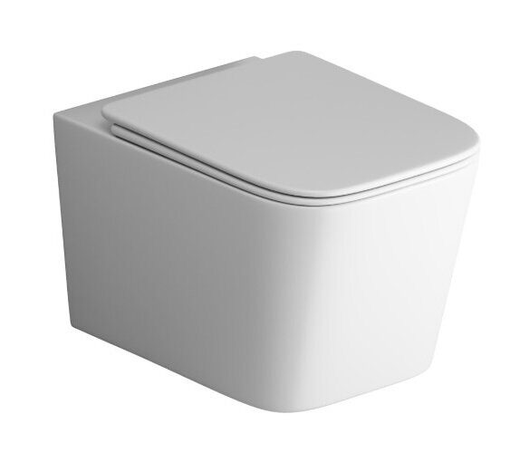 Grossman GR-4404SQ подвесной безободковый унитаз Торнадо белый с сидением