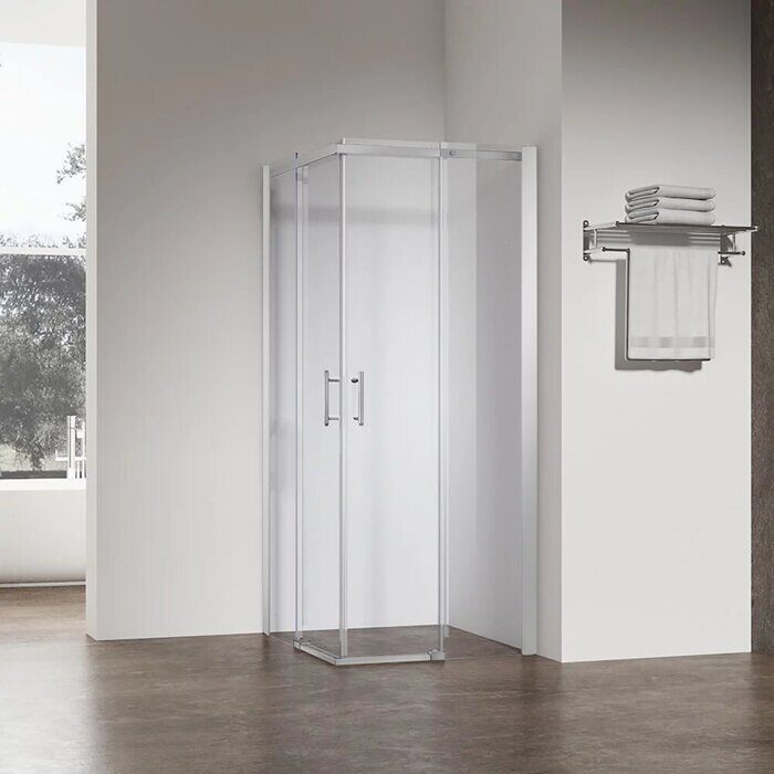 Veconi RV50CH-10080-01-C8 душевой угол, 100х80x195 см, дверь раздвижная, профиль хром