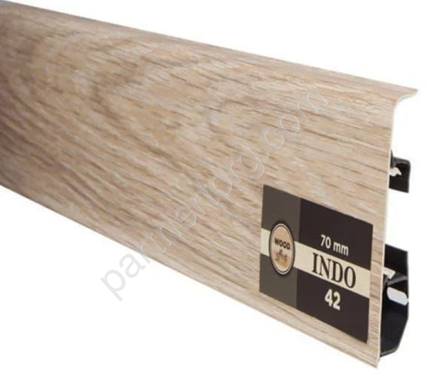 Дуб песочный 42  плинтус напольный Arbiton Indo LM-70