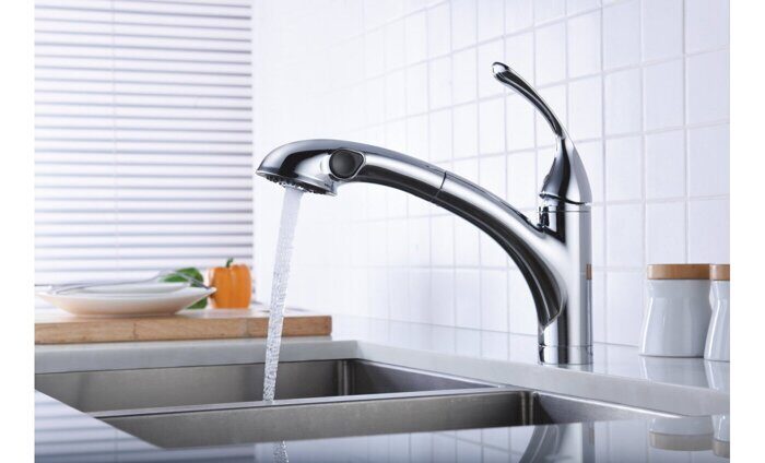 Intense LM5650C, смеситель для кухни с вытяжным изливом, хром Lemark