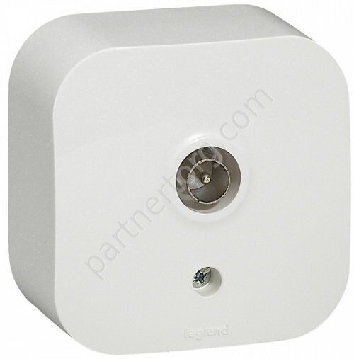 Legrand Quteo розетка ТВ "звезда" 0-862МГц, цвет белый