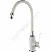 HB73505-8 Haiba смеситель для кухни высокий белый/хром